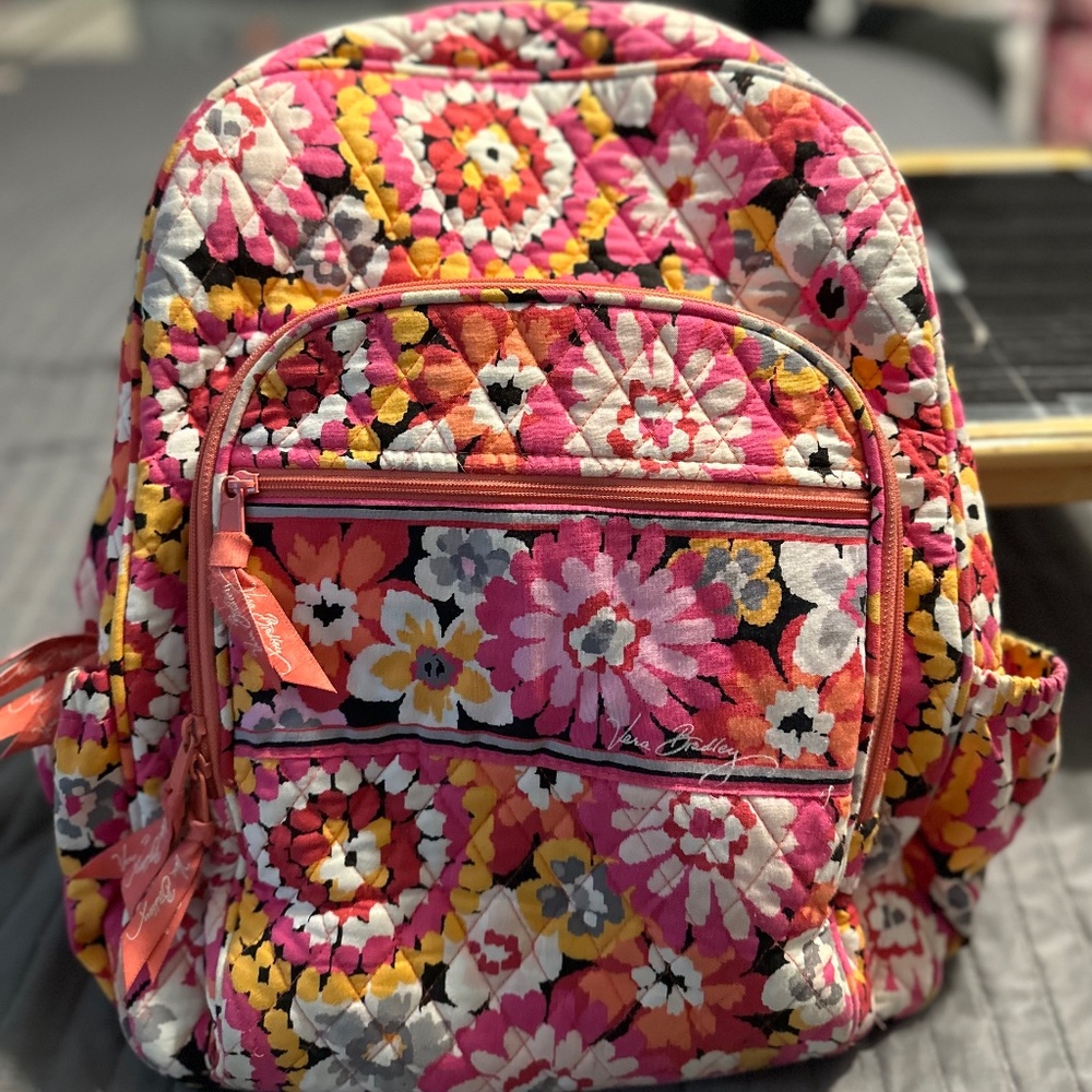 Vera Bradley Pixie Bloom Campus Backpack - image 1